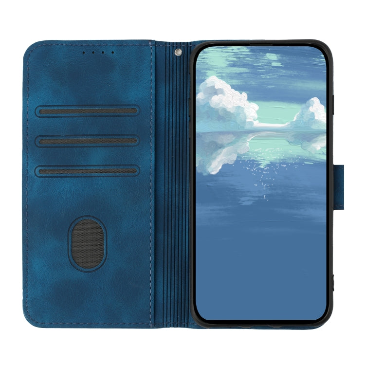 For Honor 10 Lite Line Pattern Skin Feel Leather Phone Case(Royal Blue) - Honor Cases by buy2fix | Online Shopping UK | buy2fix