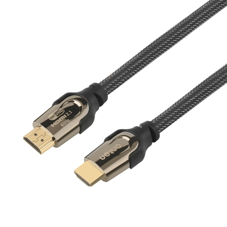 Onten HD180 HDMI 2.1 Version 8K HD Audio Cable, Length:2m(Black) - Cable by Onten | Online Shopping UK | buy2fix