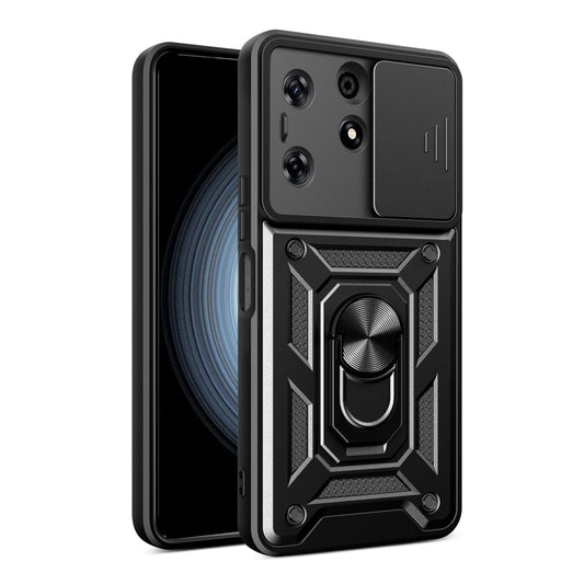 For Tecno Spark 10 Pro Sliding Camera Cover Design TPU+PC Phone Case(Black) - Tecno Cases by buy2fix | Online Shopping UK | buy2fix