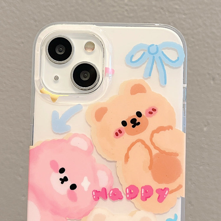 For iPhone 11 Pro Max IMD Cute Animal Pattern Phone Case(Bear) - iPhone 11 Pro Max Cases by buy2fix | Online Shopping UK | buy2fix