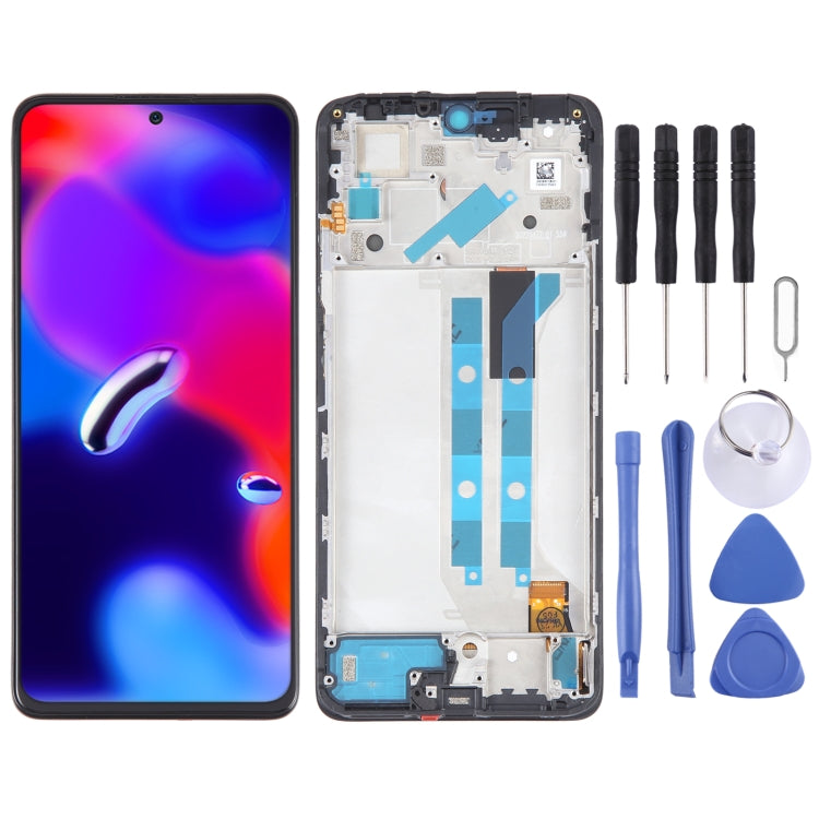 OLED Material LCD Screen For Xiaomi Redmi Note 11 Pro+ 5G India Digitizer Full Assembly with Frame - LCD Screen by buy2fix | Online Shopping UK | buy2fix