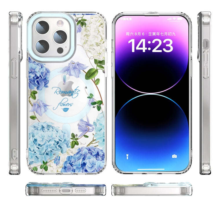 For iPhone 13 Pro Max MagSafe Magnetic TPU Phone Case(Small Floral) - iPhone 13 Pro Max Cases by buy2fix | Online Shopping UK | buy2fix