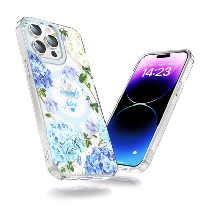 For iPhone 12 Pro Max MagSafe Magnetic TPU Phone Case(Small Floral) - iPhone 12 Pro Max Cases by buy2fix | Online Shopping UK | buy2fix