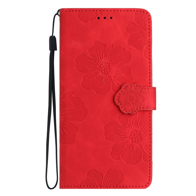 For Xiaomi Mi 11 Pro Flower Embossing Pattern Leather Phone Case(Red) - Xiaomi Cases by buy2fix | Online Shopping UK | buy2fix