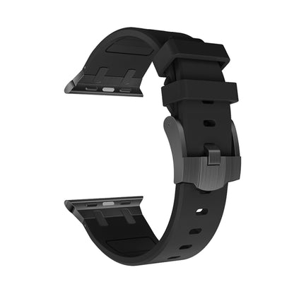 AP Silicone Watch Band For Apple Watch 6 40mm(Black Black) - Watch Bands by buy2fix | Online Shopping UK | buy2fix