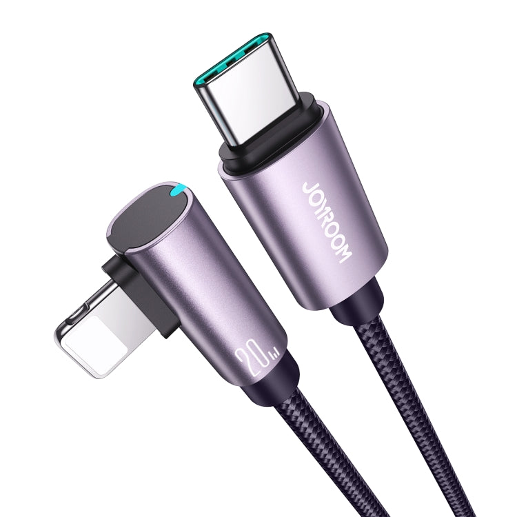 JOYROOM S-CL020A17 20W USB-C/Type-C to 8 Pin Elbow Fast Charging Data Cable, Length:1.2m(Purple) - 2 in 1 Cable by JOYROOM | Online Shopping UK | buy2fix