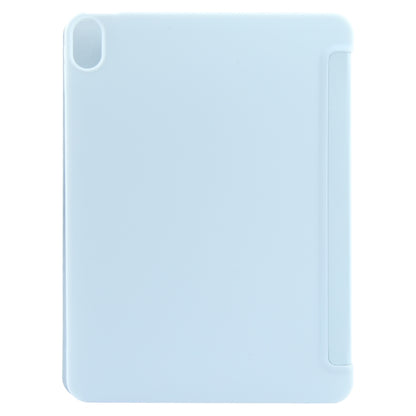 For iPad 10.9 2022 / Air 5 / Air 4 GEBEI 3-folding Holder Shockproof Flip Leather Tablet Case(Sky Blue) - iPad 10th Gen 10.9 Cases by GEBEI | Online Shopping UK | buy2fix