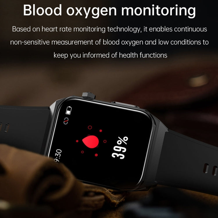 E530 1.91 inch IP68 Waterproof Steel Band Smart Watch Supports ECG / Non-invasive Blood Sugar(Black) - Smart Watches by buy2fix | Online Shopping UK | buy2fix