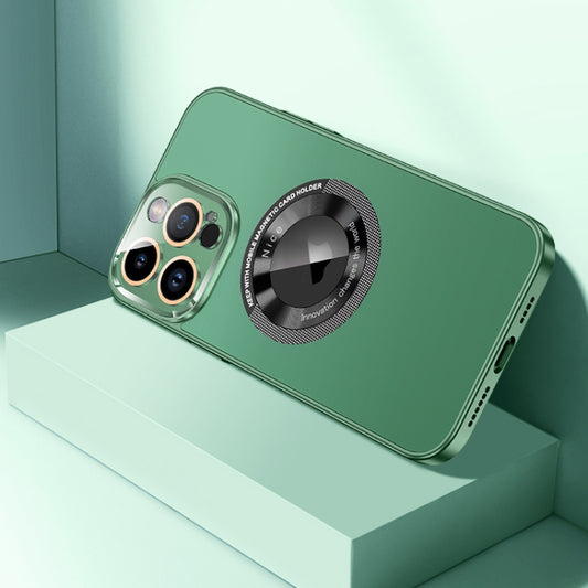 For iPhone 13 Pro Max CD Texture MagSafe Magnetic Phone Case(Dark Green) - iPhone 13 Pro Max Cases by buy2fix | Online Shopping UK | buy2fix