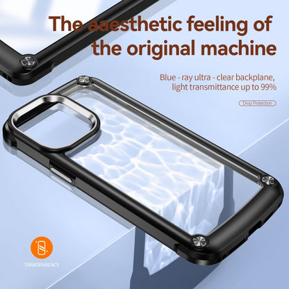 For iPhone 15 Pro TPU + PC Lens Protection Phone Case(Black) - iPhone 15 Pro Cases by buy2fix | Online Shopping UK | buy2fix