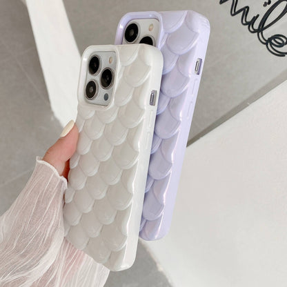 For iPhone 14 Pro Max 3D Scale Style TPU Phone Case(Silver) - iPhone 14 Pro Max Cases by buy2fix | Online Shopping UK | buy2fix