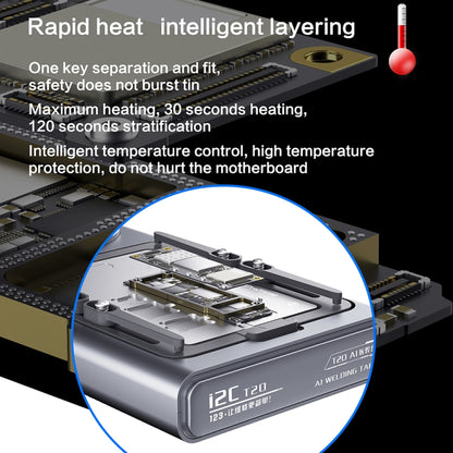 i2C T20 Intelligent Motherboard Middle Layered Heating Platform For iPhone X-14 Series, Plug:US - Repair Platform by buy2fix | Online Shopping UK | buy2fix