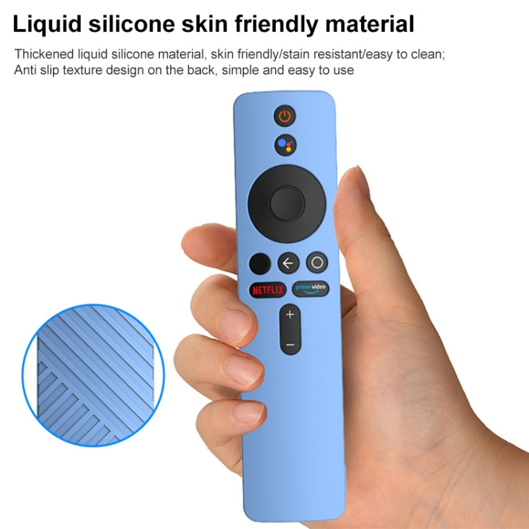 For Xiaomi 4K TV Stick Remote Control Liquid Silicone Protective Case(Black) - Remote Control Covers by buy2fix | Online Shopping UK | buy2fix