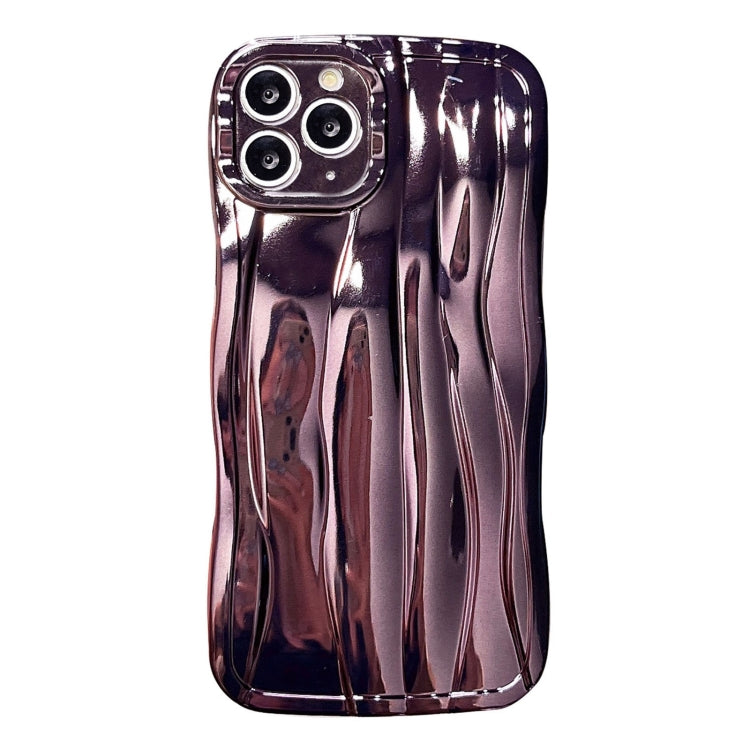 For iPhone 11 Pro Max Electroplating Water Ripple TPU Phone Case(Purple) - iPhone 11 Pro Max Cases by buy2fix | Online Shopping UK | buy2fix