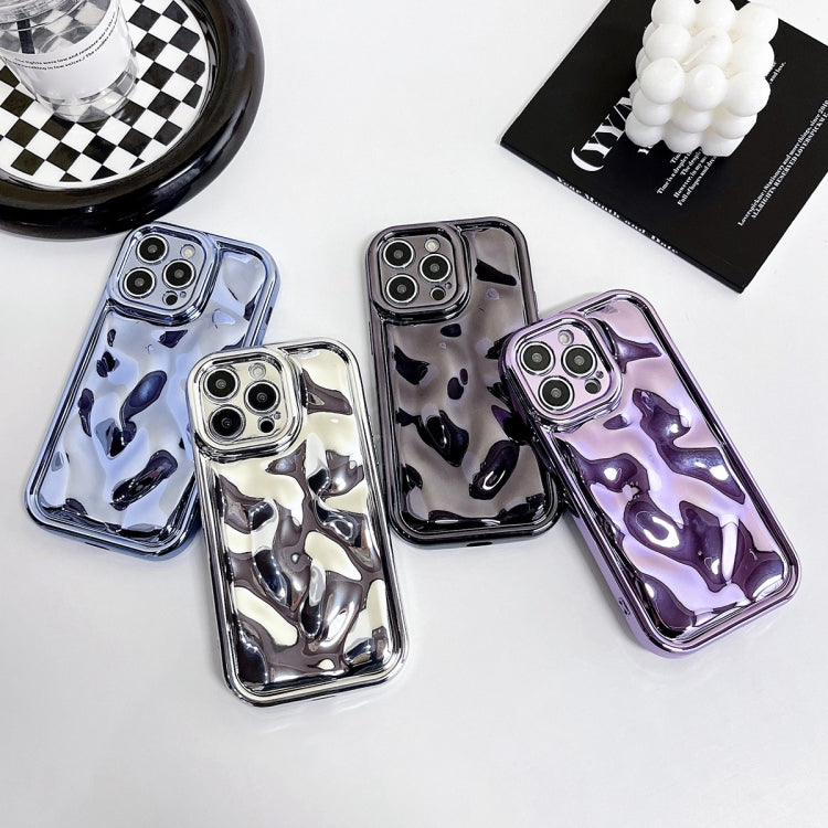 For iPhone 6 Plus / 6s Plus Electroplating Meteorite Texture TPU Phone Case(Silver) - More iPhone Cases by buy2fix | Online Shopping UK | buy2fix