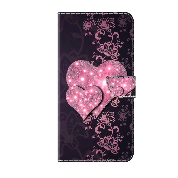 For Xiaomi Redmi 10 Crystal 3D Shockproof Protective Leather Phone Case(Lace Love) - Xiaomi Cases by buy2fix | Online Shopping UK | buy2fix