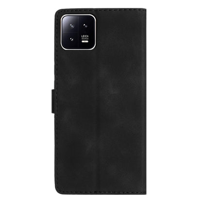 For Xiaomi 13 Pro Flower Butterfly Embossing Pattern Leather Phone Case(Black) - 13 Pro Cases by buy2fix | Online Shopping UK | buy2fix
