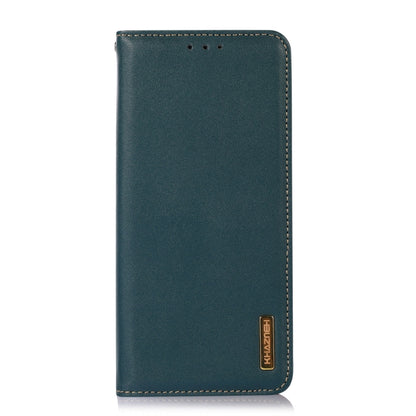 For OnePlus Nord CE3 5G KHAZNEH Nappa Top Layer Cowhide Leather Phone Case(Green) - OnePlus Cases by buy2fix | Online Shopping UK | buy2fix