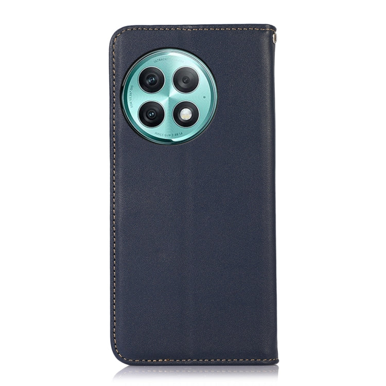 For OnePlus Ace 2 Pro KHAZNEH Nappa Top Layer Cowhide Leather Phone Case(Blue) - OnePlus Cases by buy2fix | Online Shopping UK | buy2fix