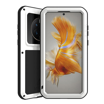 For Huawei Mate 50 LOVE MEI POWERFUL Metal Shockproof Life Waterproof Dustproof Phone Case(White) - Huawei Cases by LOVE MEI | Online Shopping UK | buy2fix