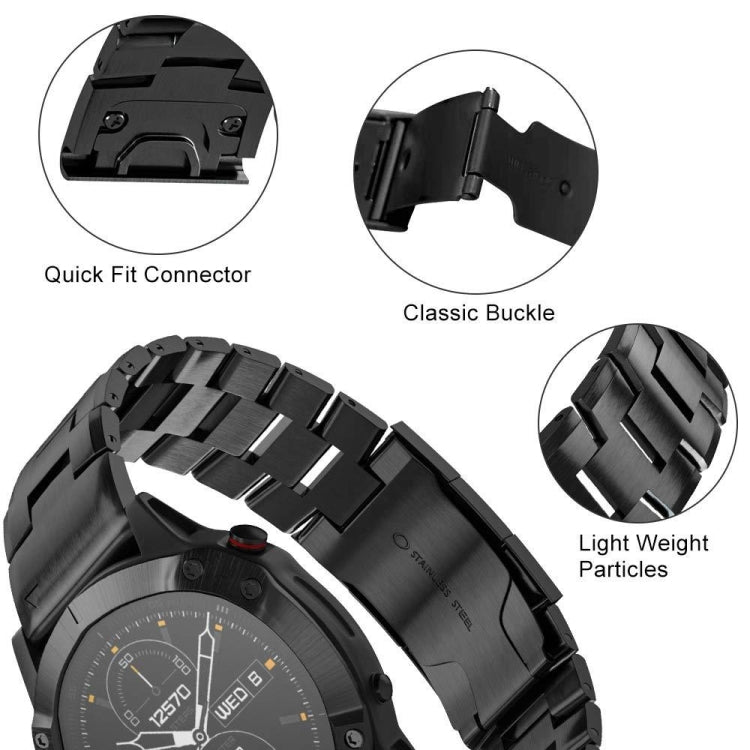 For Garmin Instinct 2 Solar Titanium Alloy Quick Release Watch Band(Titanium Gray) - Watch Bands by buy2fix | Online Shopping UK | buy2fix