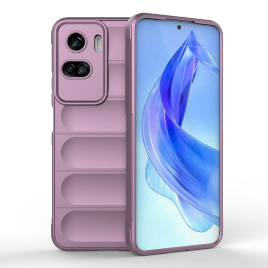 For Honor 90 Lite Magic Shield TPU + Flannel Phone Case(Purple) - Honor Cases by buy2fix | Online Shopping UK | buy2fix