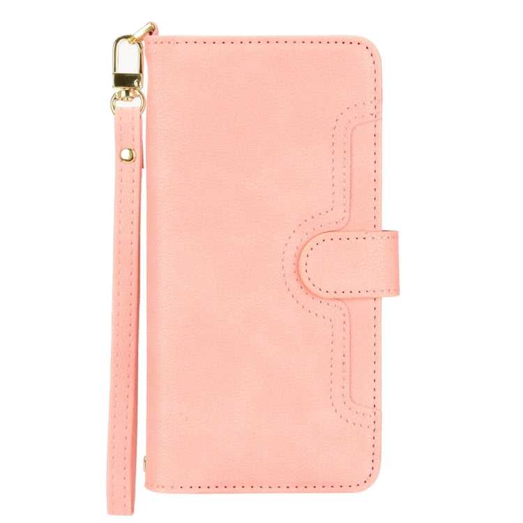 For Sony Xperia 1Ⅴ Litchi Texture Zipper Leather Phone Case(Pink) - Sony Cases by buy2fix | Online Shopping UK | buy2fix