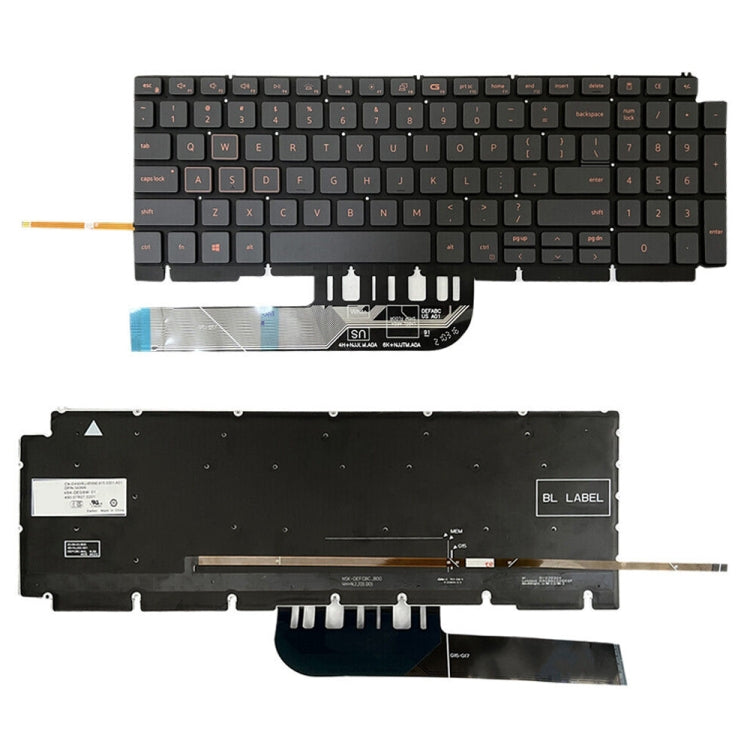 For Dell Latitude 7400 3400 5400 7410 5401 Spanish Version Backlight Laptop Keyboard(Black) - Dell Spare Parts by buy2fix | Online Shopping UK | buy2fix