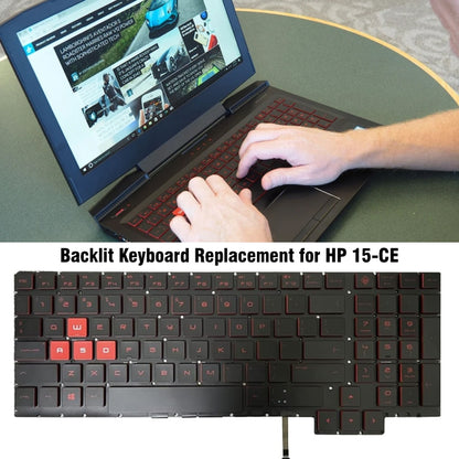 For HP 15-CE US Version Laptop Keyboard - HP Spare Parts by buy2fix | Online Shopping UK | buy2fix