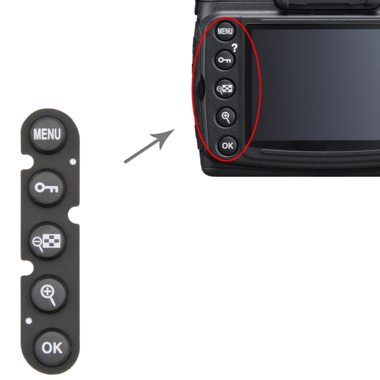For Nikon D700 Menu Button Cap - Button Cap by buy2fix | Online Shopping UK | buy2fix