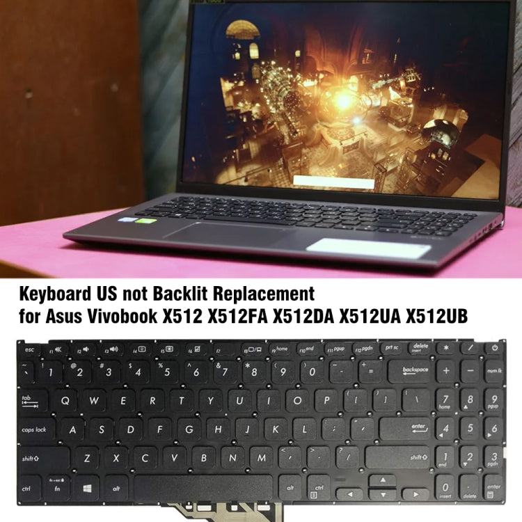 US Version Laptop Keyboard For Asus Vivobook X512 X512FA X512DA(Black) - Asus Spare Parts by buy2fix | Online Shopping UK | buy2fix
