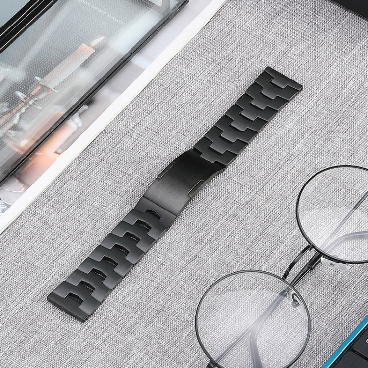 For Huawei Watch 3 Pro/GT3 SE/GT2 Pro 22mm Original Buckle Titanium Steel Watch Band(Black) - Watch Bands by buy2fix | Online Shopping UK | buy2fix