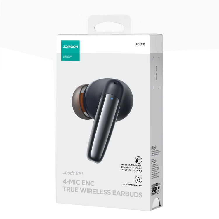 JOYROOM JR-BB1 True Wireless Bluetooth Earphone(Black) - Bluetooth Earphone by JOYROOM | Online Shopping UK | buy2fix