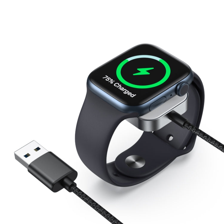 For Apple Watch USB Interface Magnetic Charger(Black) - Charger / Holder by buy2fix | Online Shopping UK | buy2fix