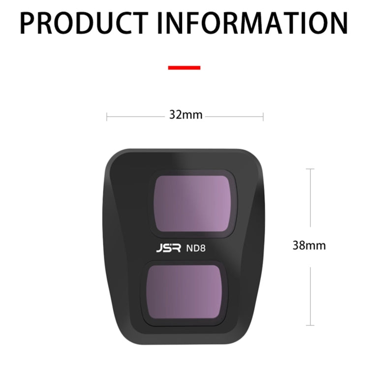 For DJI Air 3 JSR KB Series Drone Lens Filter, Filter:ND64 - Mavic Lens Filter by JSR | Online Shopping UK | buy2fix