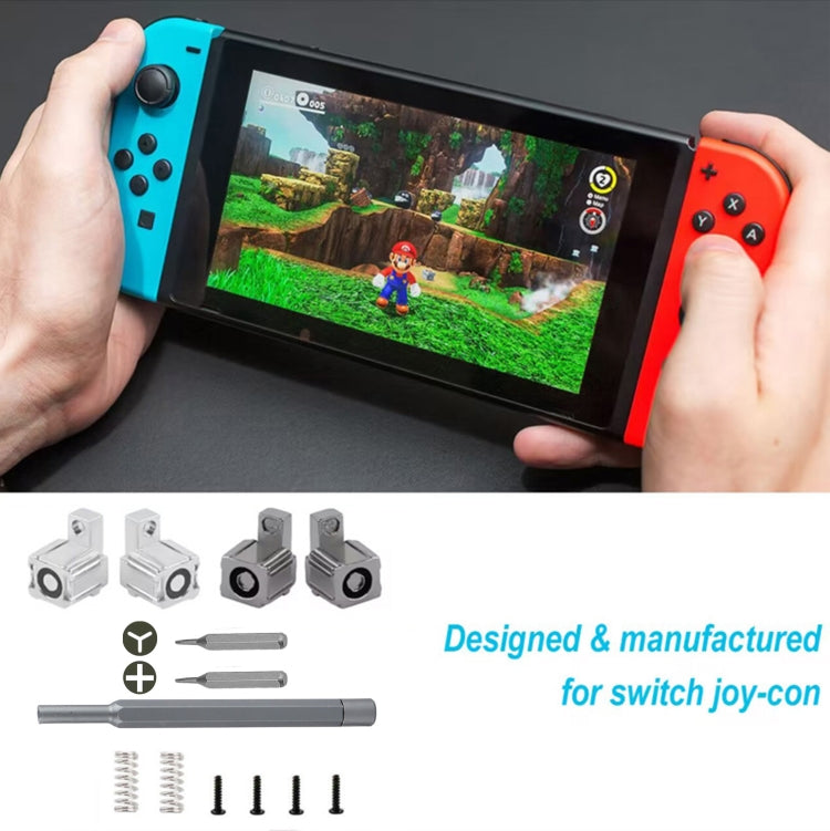 For Switch JoyCon Handle Metal Lock Replacement Parts, Spec:16 in 1 Lock Set Grey - Switch Spare Parts by buy2fix | Online Shopping UK | buy2fix