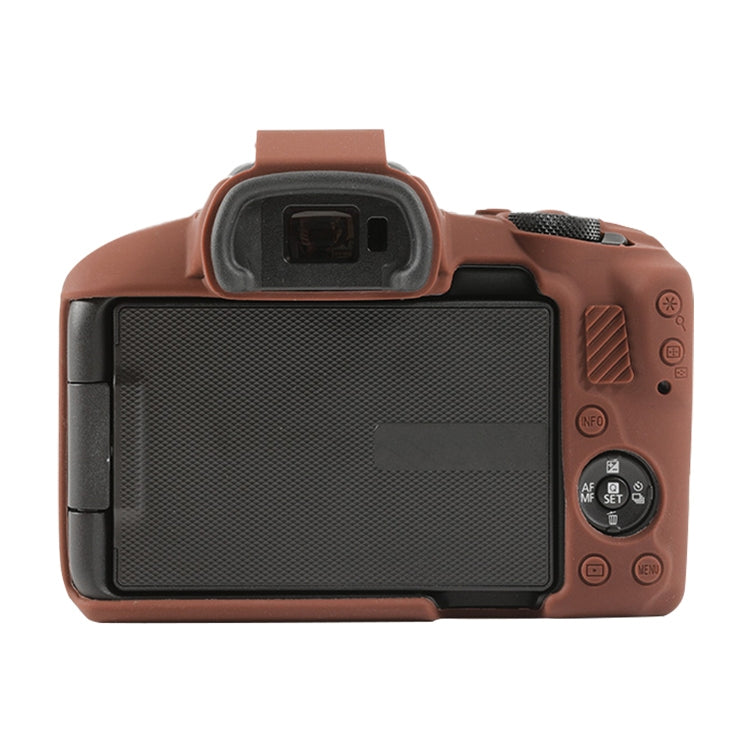 For Canon EOS R50 Soft Silicone Protective Case(Coffee) - Protective Case by buy2fix | Online Shopping UK | buy2fix