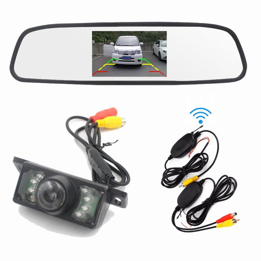 PZ705 415-W 4.3 inch TFT LCD Car External Wireless Rear View Monitor for Car Rearview Parking Video Systems - In Car by buy2fix | Online Shopping UK | buy2fix