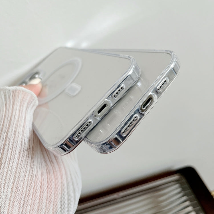 For iPhone 15 Pro Max MagSafe Magnetic Clear Acrylic TPU Phone Case(Transparent) - iPhone 15 Pro Max Cases by buy2fix | Online Shopping UK | buy2fix