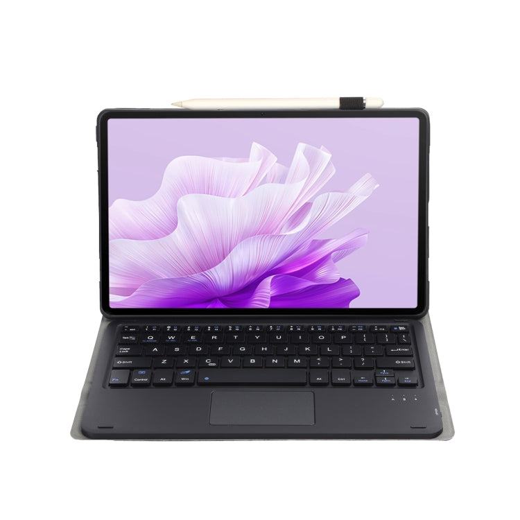 For Huawei MatePad Air 11.5 inch 2023 AH14-A Lambskin Texture Ultra-thin Detachable Bluetooth Keyboard Leather Case with Touchpad(Black) - Huawei Keyboard by buy2fix | Online Shopping UK | buy2fix