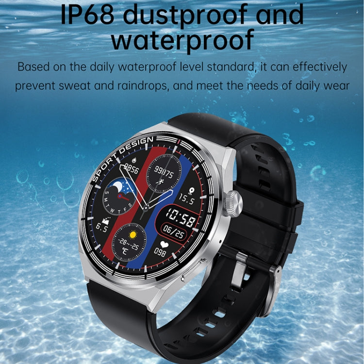 HDT MAX 1.60 inch Black Dial Milan Steel Band IP68 Waterproof Smart Watch Support Bluetooth Call(Black) - Smart Watches by buy2fix | Online Shopping UK | buy2fix