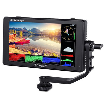 FEELWORLD LUT6E 6 inch 1600nits Touch Screen DSLR Camera Field Monitor Full HD1920x1080 IPS(Black) - On-camera Monitors by FEELWORLD | Online Shopping UK | buy2fix
