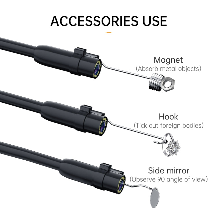 P200 8mm Side Lenses Integrated Industrial Pipeline Endoscope with 4.3 inch Screen, Spec:5m Tube -  by buy2fix | Online Shopping UK | buy2fix