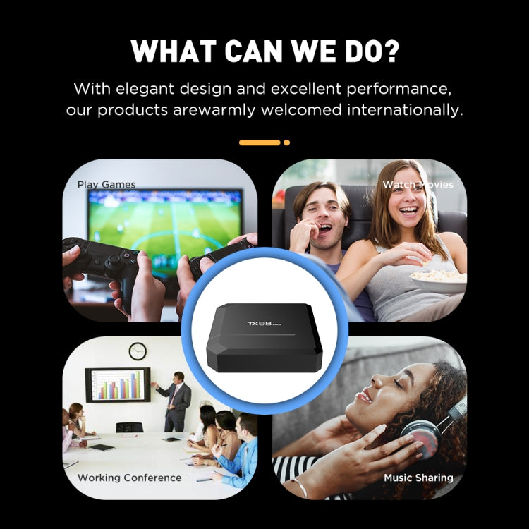 T98 Max 4K Android 12.1 Smart TV Box with Remote Control, 2GB+16GB, Allwinner H618 Quad-Core(AU Plug) - Others by buy2fix | Online Shopping UK | buy2fix