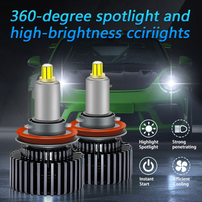 V2 1 Pair H1 35W 6000K 4000LM Car 6 Sides LED Headlight(Cool White) - LED Headlamps by buy2fix | Online Shopping UK | buy2fix