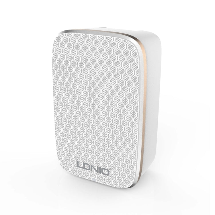 LDNIO A2204 2 in 1 12W Dual USB Interface Travel Charger Mobile Phone Charger with 8 Pin Data Cable, EU Plug - USB Charger by LDNIO | Online Shopping UK | buy2fix