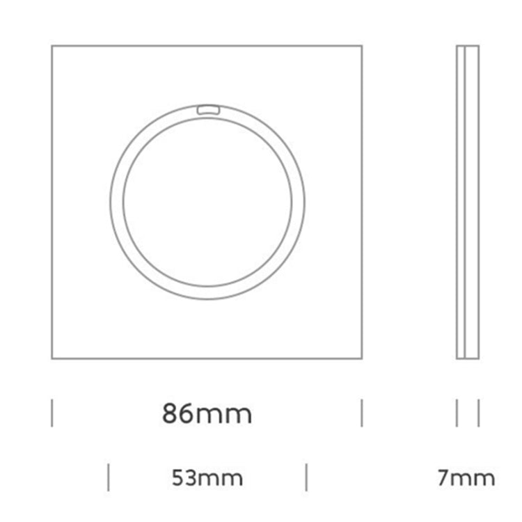 86mm Round LED Tempered Glass Switch Panel, Gold Round Glass, Style:Four Billing Control - Consumer Electronics by buy2fix | Online Shopping UK | buy2fix