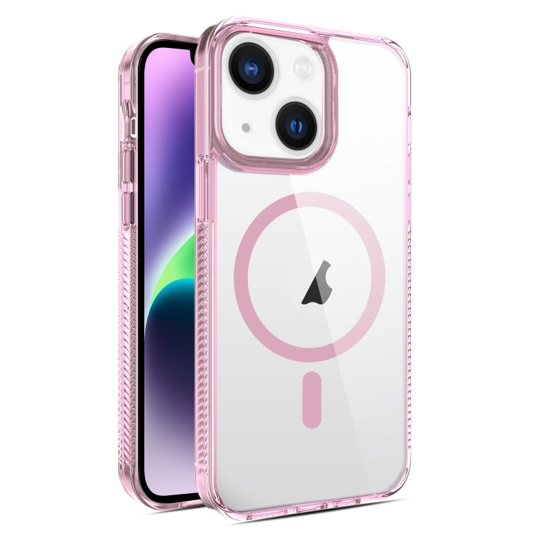 For iPhone 14 Plus 2.5mm MagSafe Acrylic Hybrid TPU Phone Case(Pink) - iPhone 14 Plus Cases by buy2fix | Online Shopping UK | buy2fix
