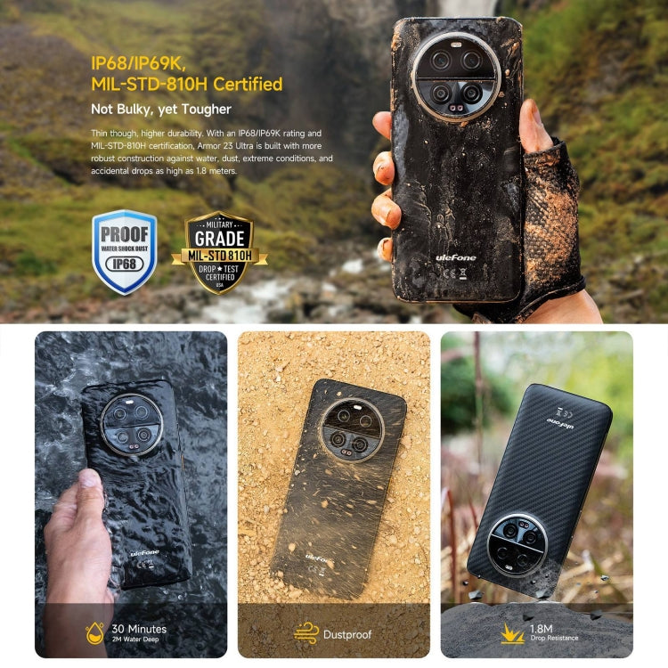 Ulefone Armor 23 Ultra Rugged Phone, 12GB+512GB, 6.78 inch Android 13 MediaTek Dimensity 8020 Octa Core up to 2.6GHz, Network: 5G, NFC, OTG, Satellite Messaging(Umbra Orange) - Ulefone by Ulefone | Online Shopping UK | buy2fix