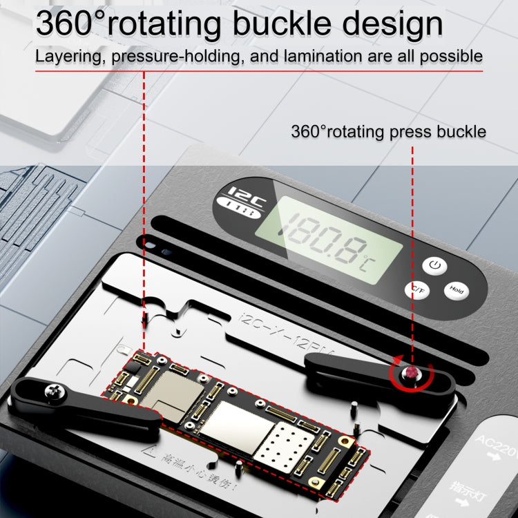 i2C T18 LCD Display PCB Motherboard Layered Desoldering Station With Glue Removal Module, US Plug - Repair Platform by buy2fix | Online Shopping UK | buy2fix